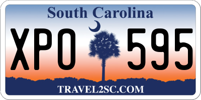 SC license plate XPO595