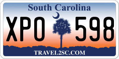SC license plate XPO598