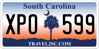 SC license plate XPO599