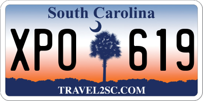 SC license plate XPO619