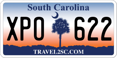 SC license plate XPO622
