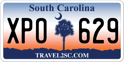 SC license plate XPO629