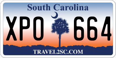 SC license plate XPO664