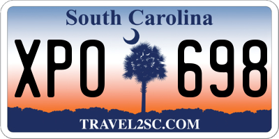 SC license plate XPO698