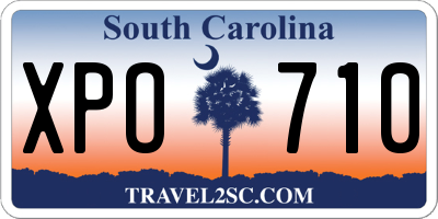 SC license plate XPO710