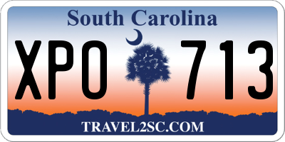SC license plate XPO713