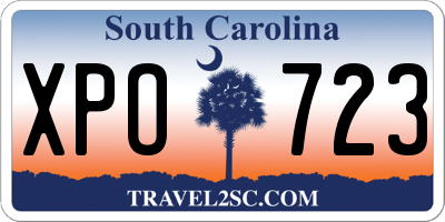 SC license plate XPO723