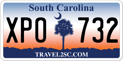 SC license plate XPO732