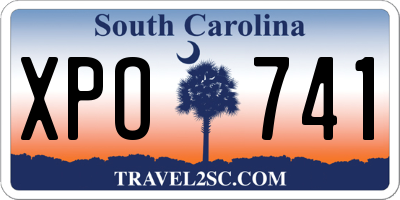 SC license plate XPO741