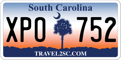 SC license plate XPO752