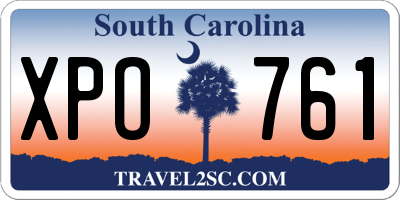 SC license plate XPO761