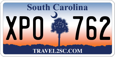 SC license plate XPO762