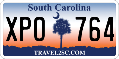 SC license plate XPO764