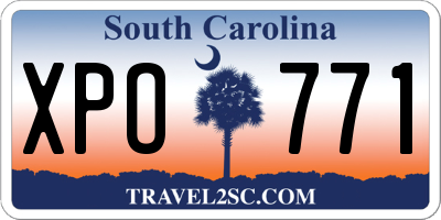 SC license plate XPO771