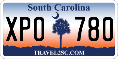 SC license plate XPO780