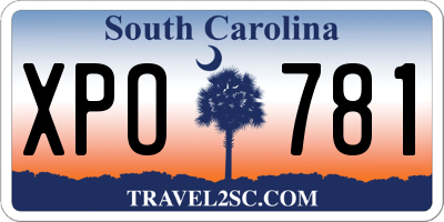 SC license plate XPO781