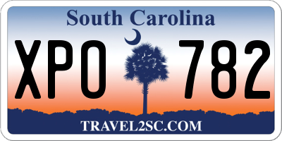 SC license plate XPO782