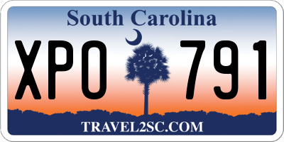 SC license plate XPO791
