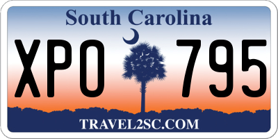 SC license plate XPO795