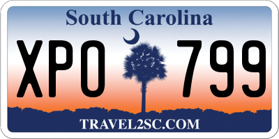 SC license plate XPO799