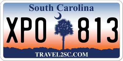 SC license plate XPO813