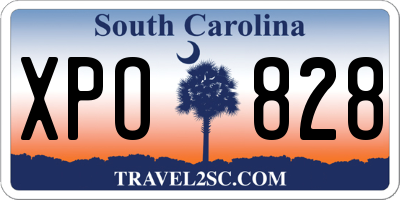 SC license plate XPO828