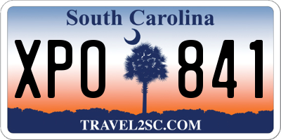SC license plate XPO841