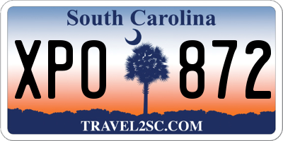 SC license plate XPO872