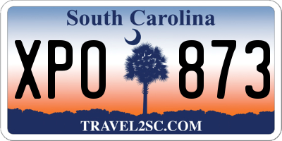 SC license plate XPO873