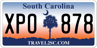 SC license plate XPO878
