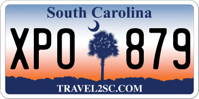 SC license plate XPO879