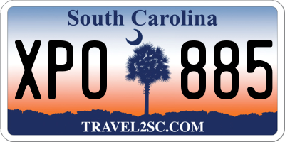 SC license plate XPO885