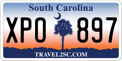 SC license plate XPO897
