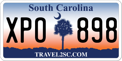 SC license plate XPO898