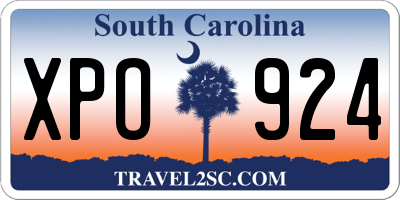 SC license plate XPO924
