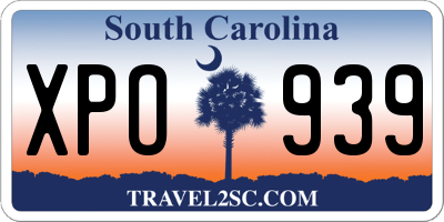 SC license plate XPO939