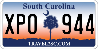 SC license plate XPO944