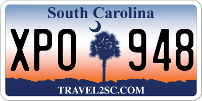 SC license plate XPO948