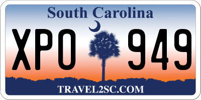 SC license plate XPO949