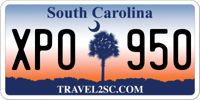 SC license plate XPO950
