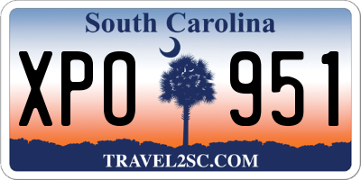 SC license plate XPO951