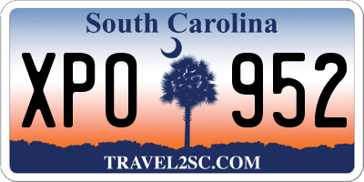 SC license plate XPO952
