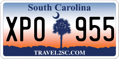 SC license plate XPO955