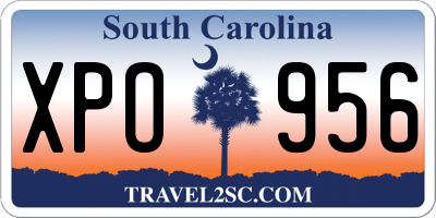 SC license plate XPO956