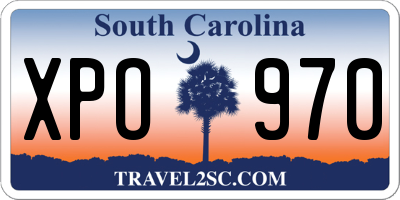SC license plate XPO970