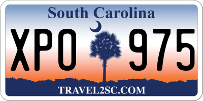 SC license plate XPO975
