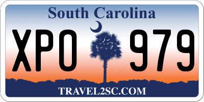 SC license plate XPO979