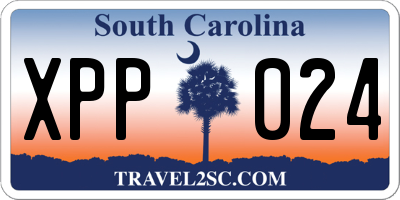 SC license plate XPP024