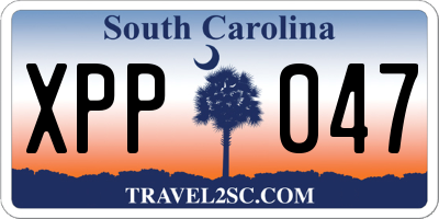 SC license plate XPP047
