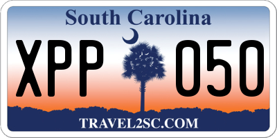 SC license plate XPP050